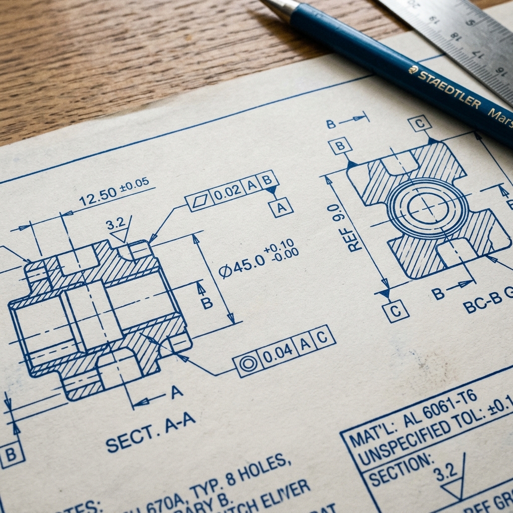 GD&T (Geometric Dimensioning & Tolerancing) Basics: How to Eliminate Manufacturing Errors in 2D Drawings