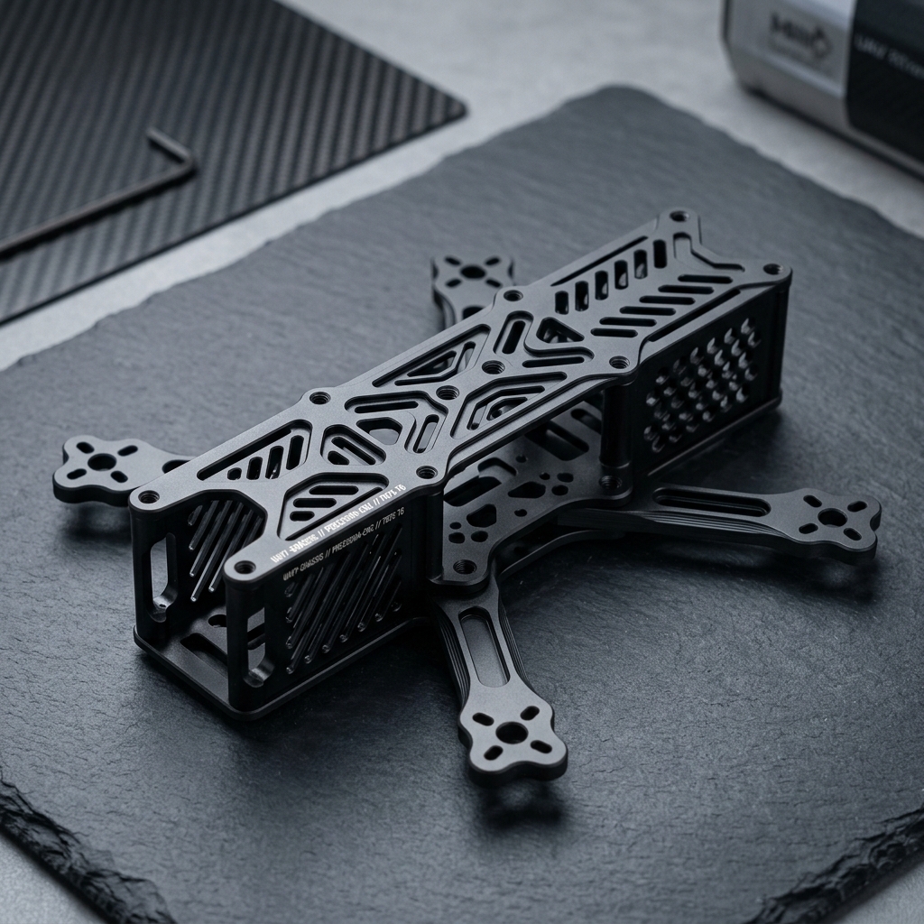 Anodized CNC Aluminum Drone Frame