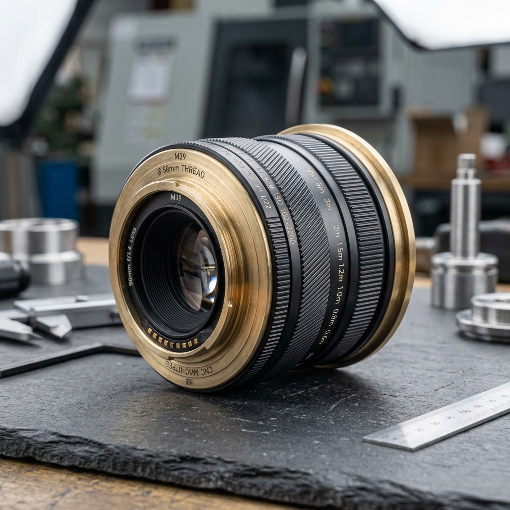 Precision CNC Turned Brass Lens Housing